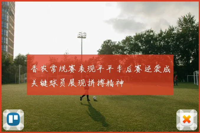 香农常规赛表现平平季后赛逆袭成关键球员展现拼搏精神