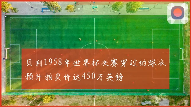 贝利1958年世界杯决赛穿过的球衣预计拍卖价达450万英镑